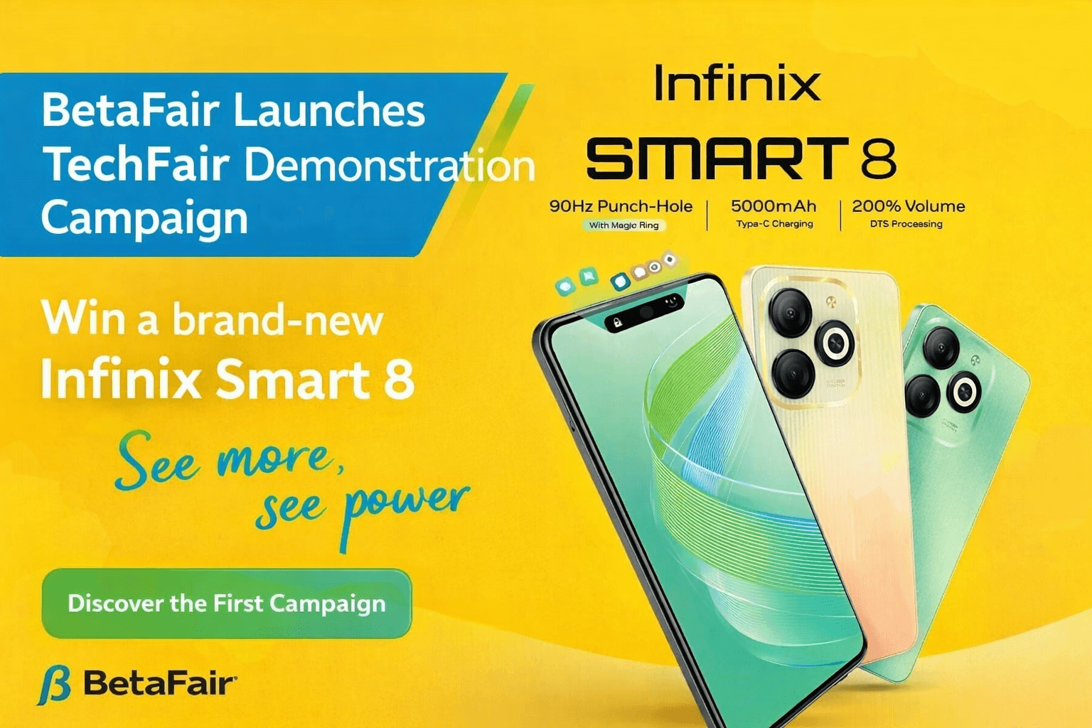 BetaFair Launches TechFair Demonstration Campaign With Brand-New Infinix Smartphone